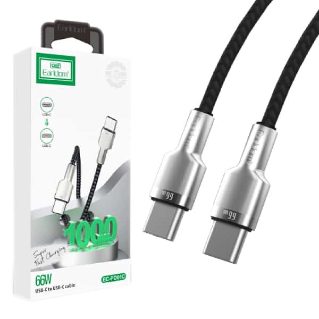 Earldom USB-C to USB-C cable 66w PD