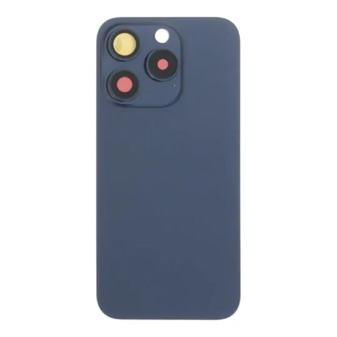 Back Glass 15 Pro Blue Titanium