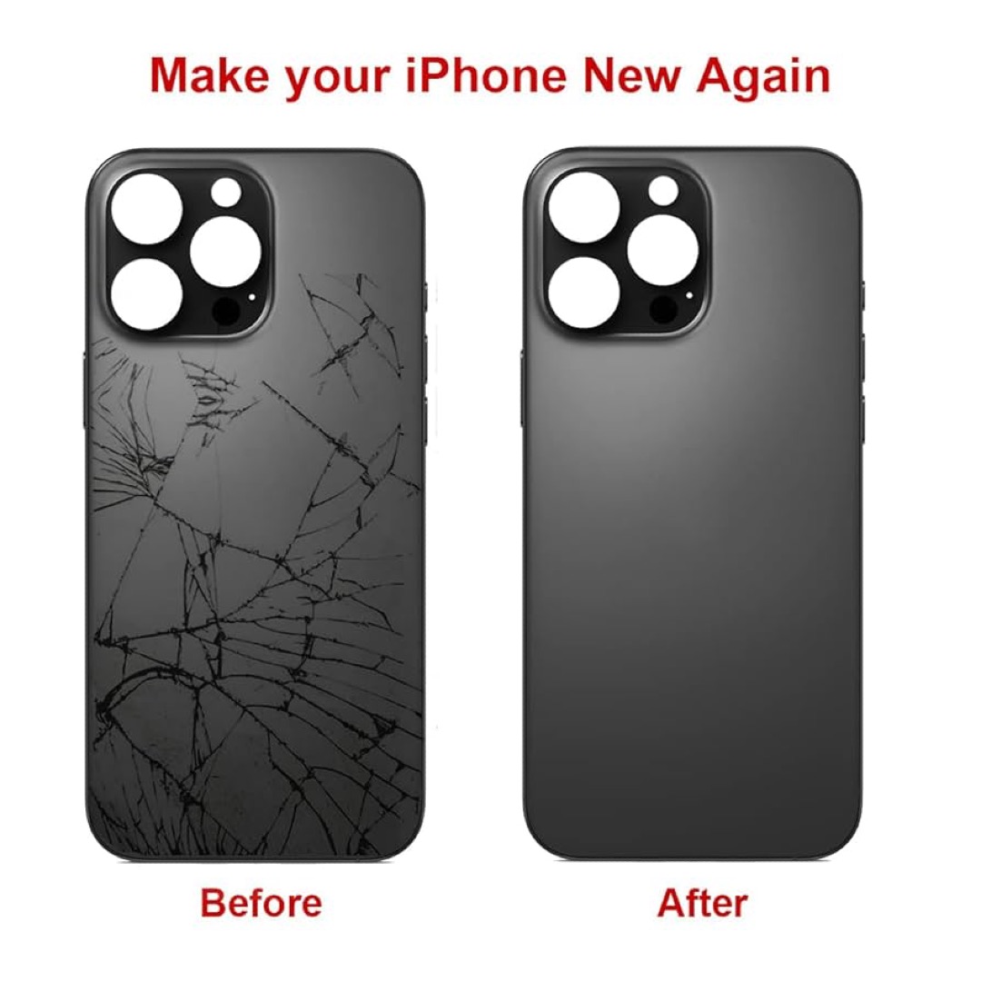 Back Glass 16 Pro Black