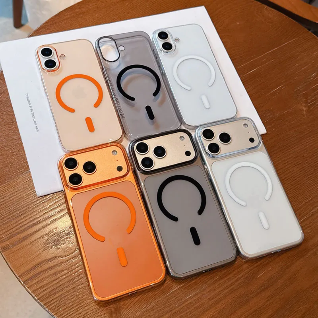 case iphone 17 pro orange magsafe plastik