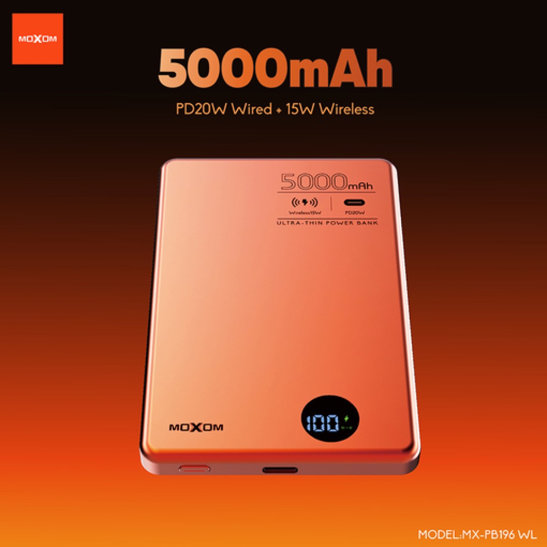 Moxom Power Bank Ultra Thin 5000mAh mx-PB196 WL